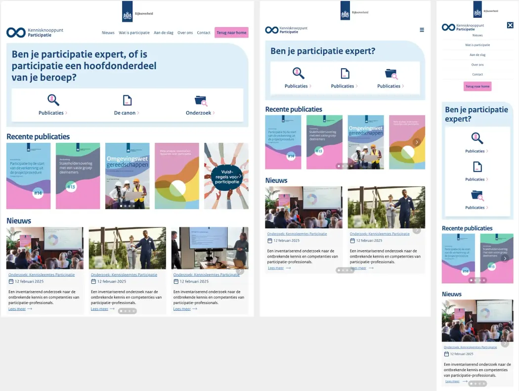 Responsive overzicht