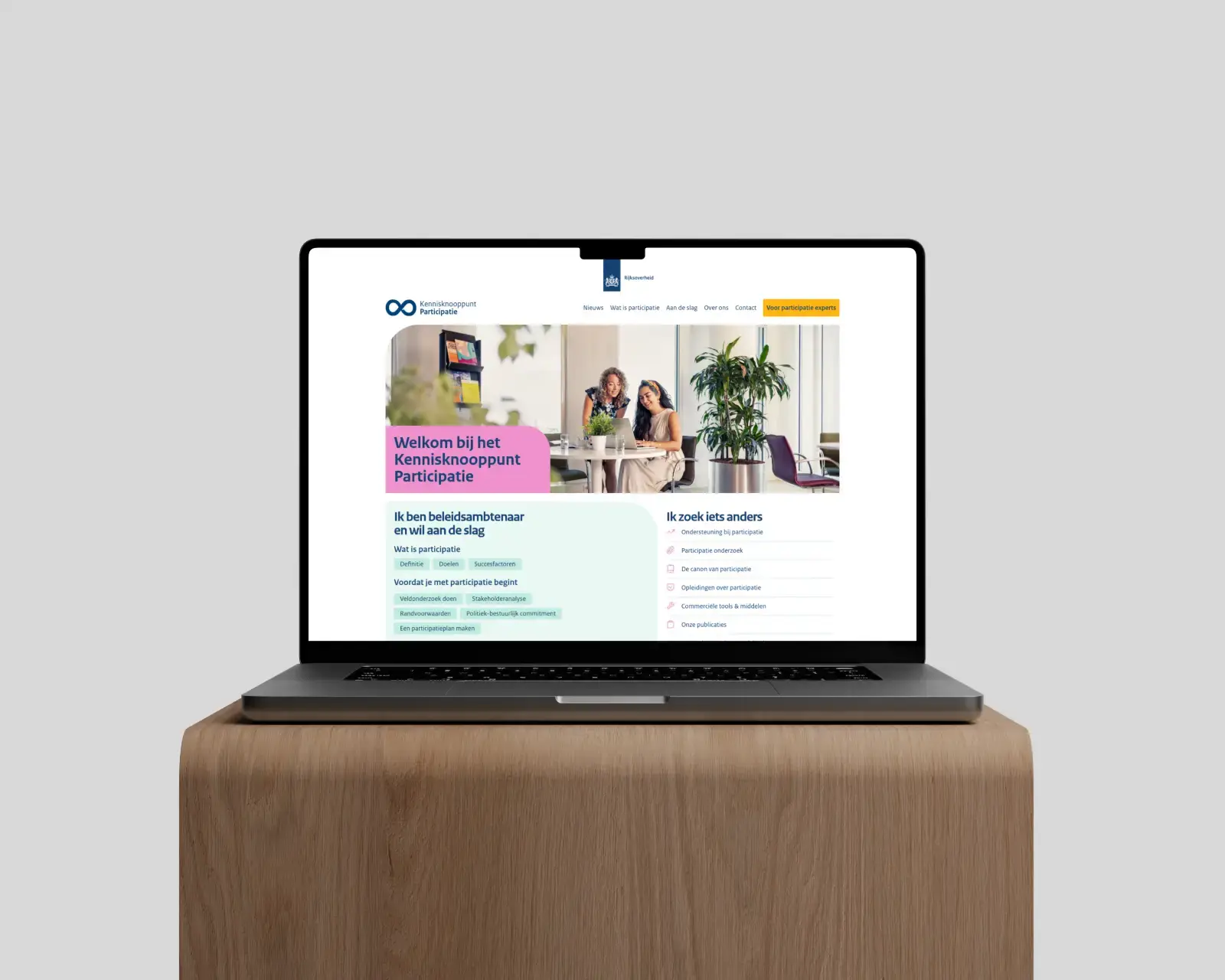 Kennisknooppunt Participatie website